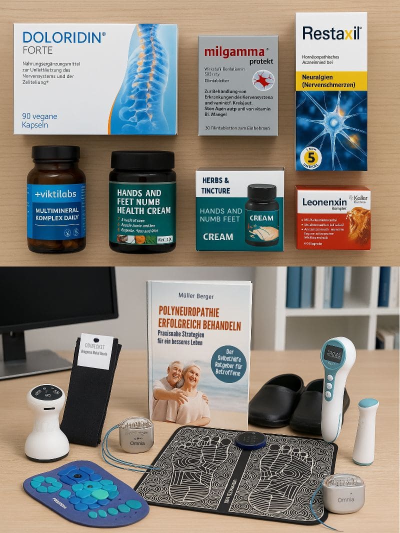 Übersicht verschiedener Produkte und Ansätze bei Neuropathie