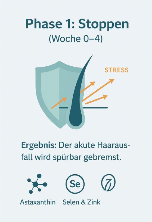 Phase 1: Schutz der Haarwurzel vor oxidativem Stress