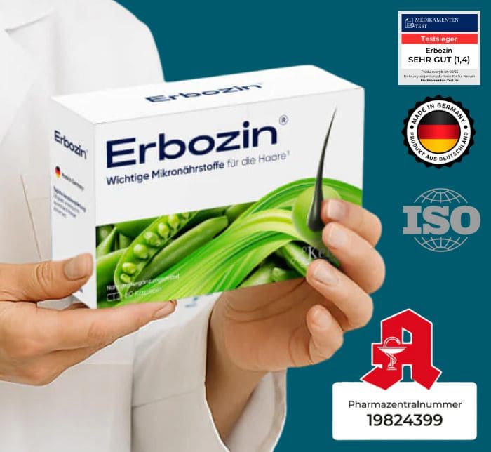 Vertrauens-Siegel für Erbozin mit 90-Tage-Garantie und wissenschaftlicher Fundierung