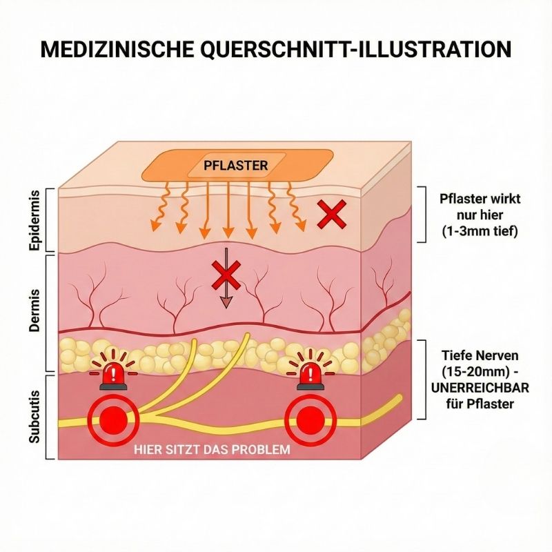 Capsaicin-Pflaster im Vergleich zur oralen Lösung