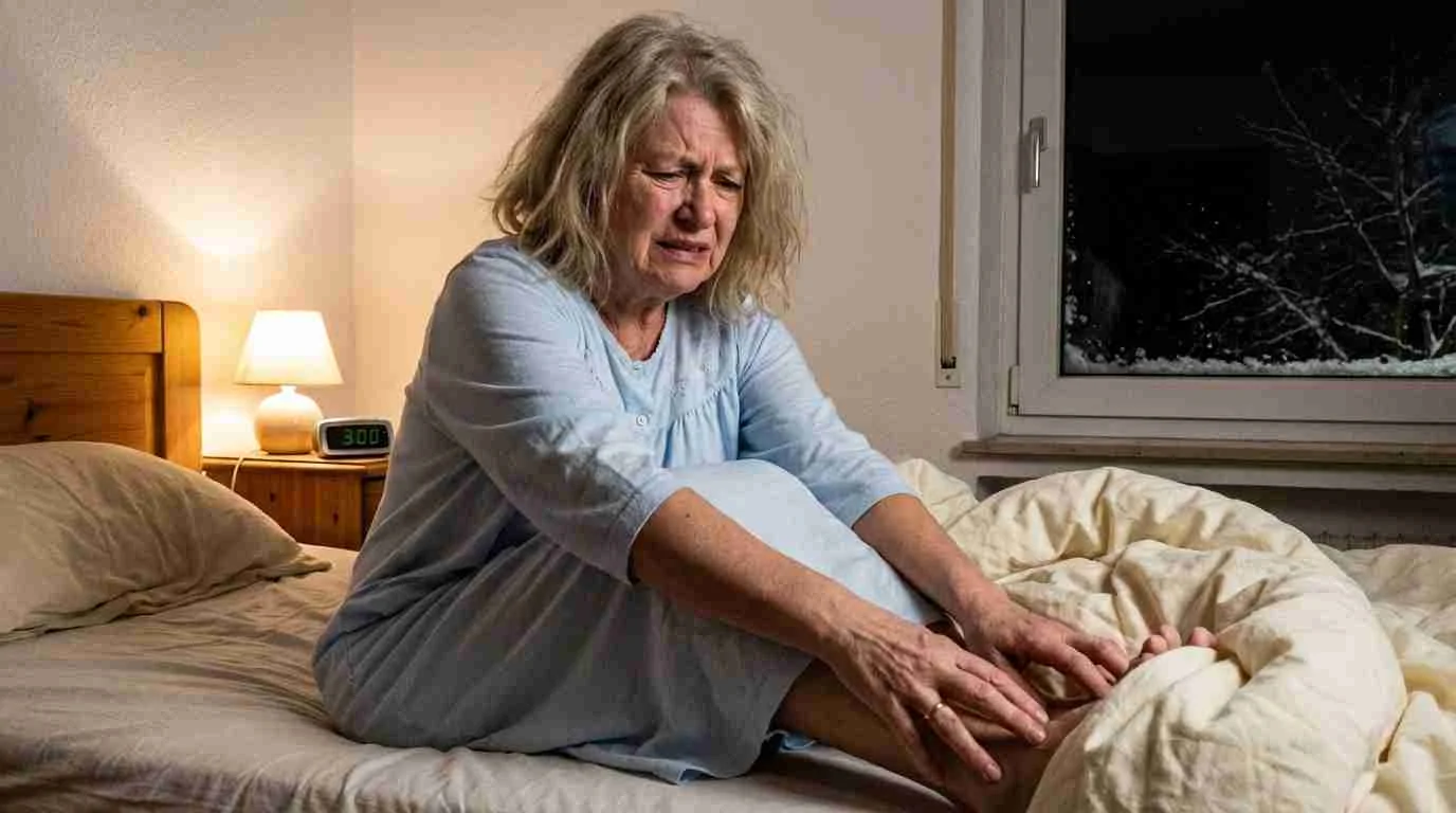 Angela liegt nachts wach – die Nervenschmerzen sind im Winter unerträglich