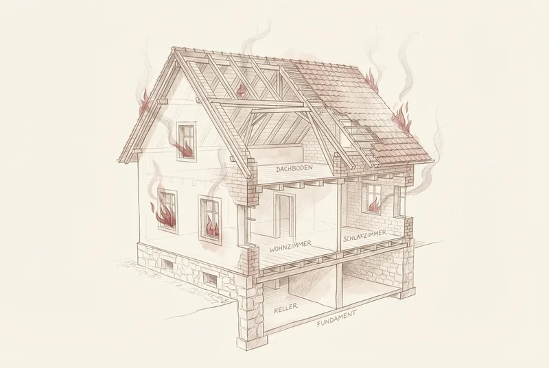 Karte 1: Brennendes Haus — Rauchmelder ausschalten