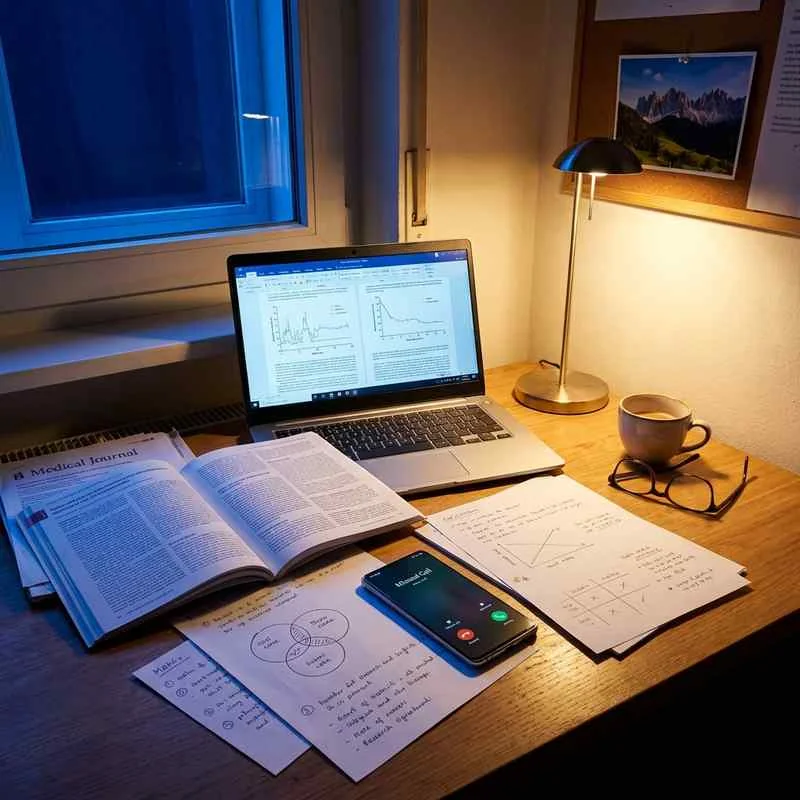 Schreibtisch mit Notizen