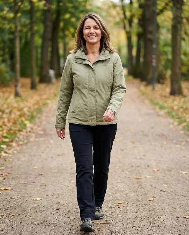 Patientin beim Spaziergang