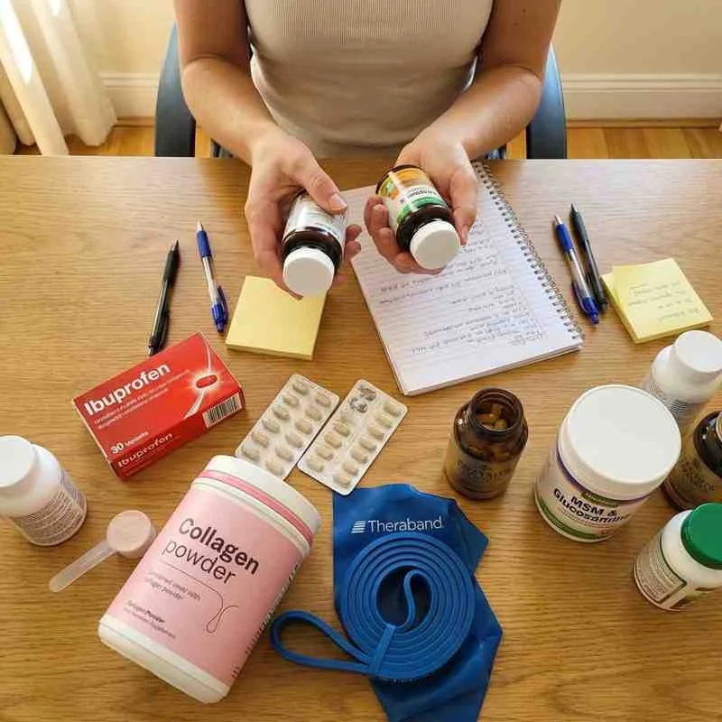 Alle getesteten Produkte auf dem Schreibtisch