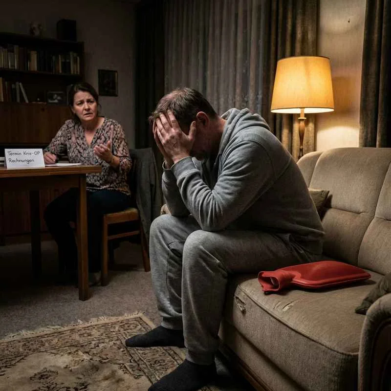 Thomas verzweifelt auf der Couch