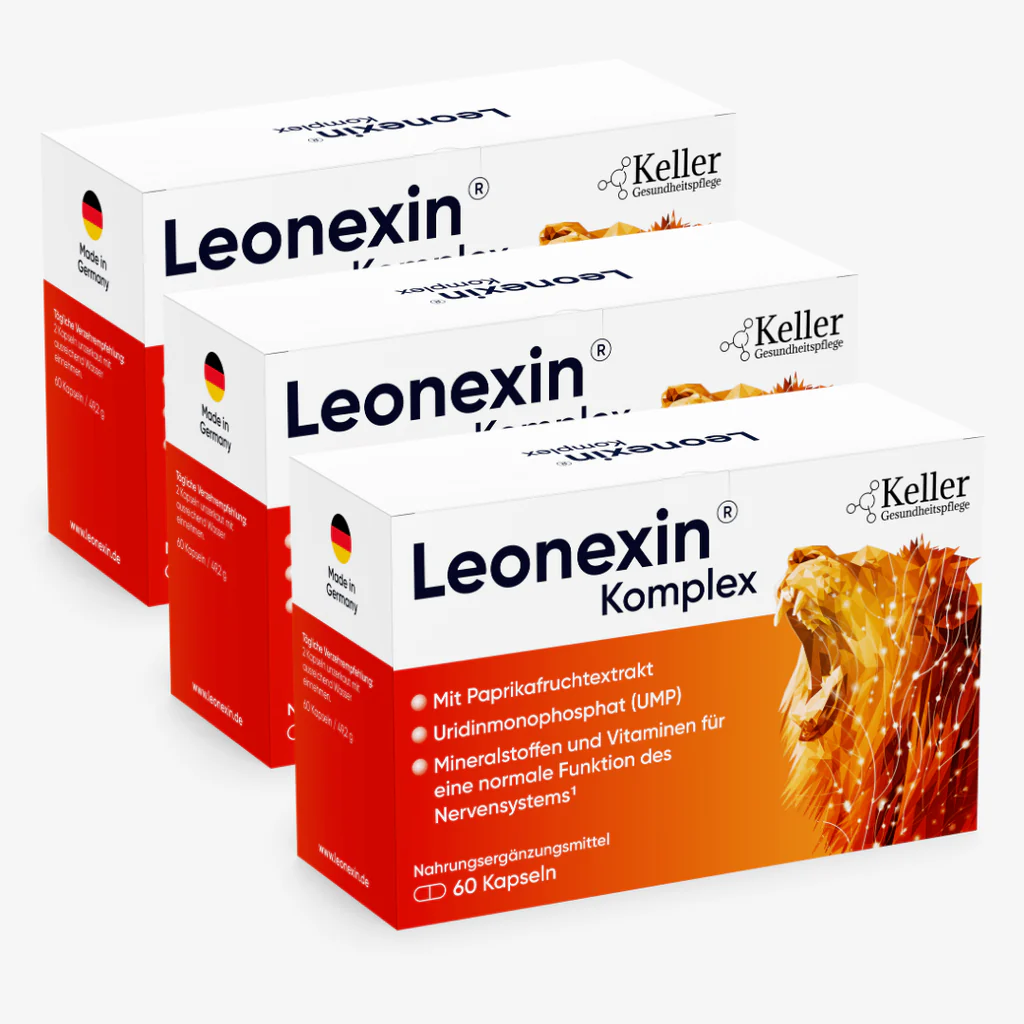 Leonexin Komplex 3-Monats-Kur mit drei Originalpackungen