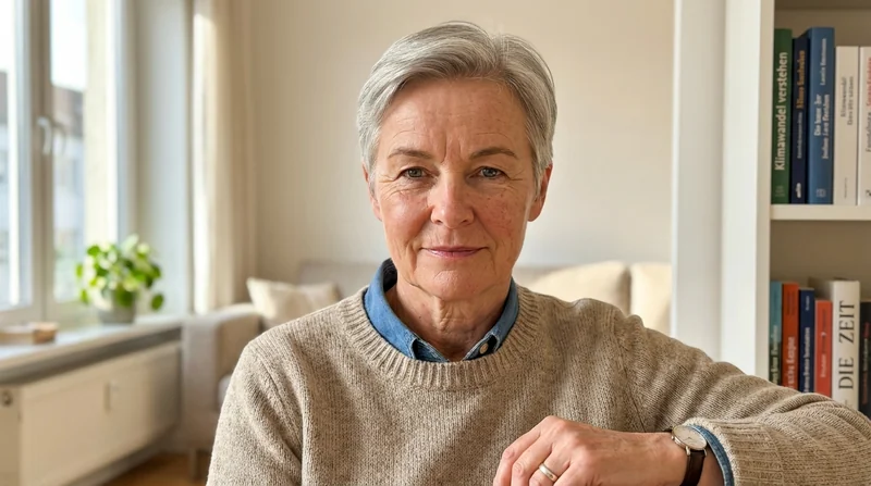 Person mit ruhigem Blick