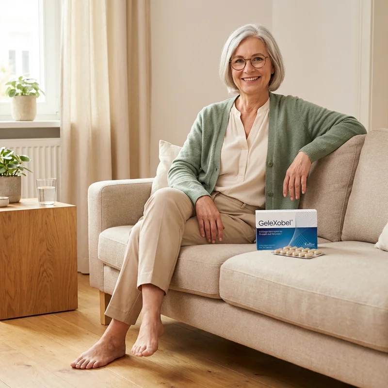 Gelexobel Verpackung - 120 Kapseln für Knochengesundheit