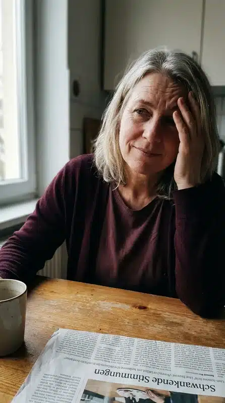 Frau mit wechselnden Emotionen