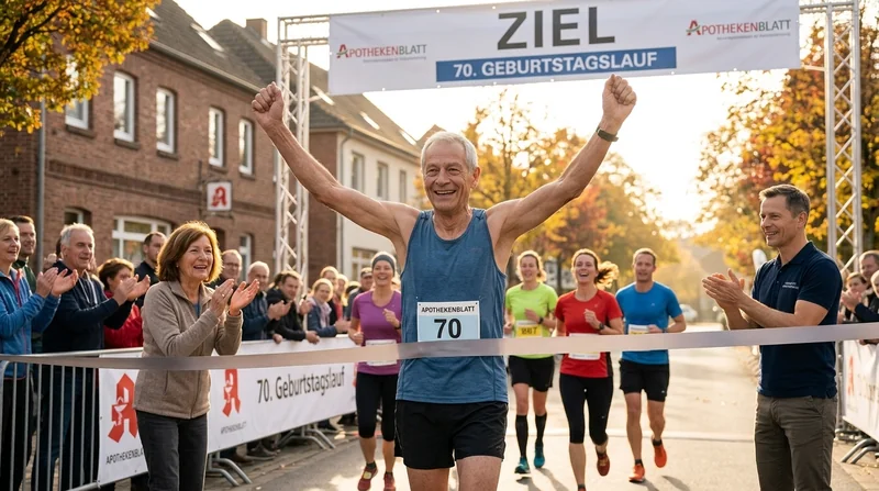 70. Geburtstag, 10 Kilometer, 1:15 Stunden – der unmögliche Lauf