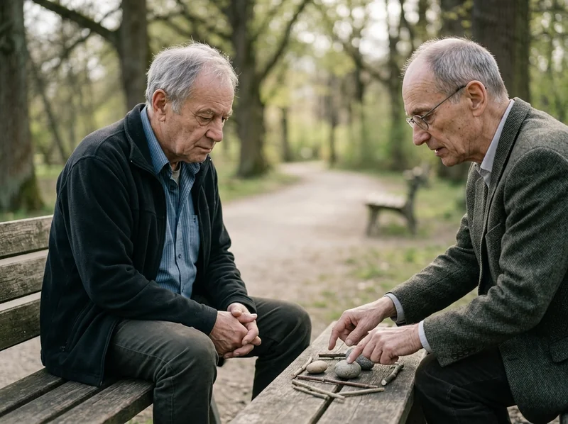 Mit Steinen und Stöcken erklärte mir der Professor den fundamentalen Unterschied